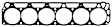 1964 Ford Station Bus - Cylinder Head Gasket, 6 Cyl 2.4L, Composite