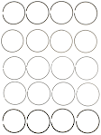 2002 Honda CR-V - Piston Ring Set, 2.4L 4Cyl, Ring Type UCR:RF-13U, Size 0.010in