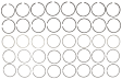 1983 Buick LeSabre - Piston Ring Set, 5.7L 8Cyl, VIN N, Size 0.040in, Ring Type UCR:BT-10, LCR:RBT-10, OCR: CP-20, Axial Height UCR-5/64in, LCR-5/64in, OCR-3/16in