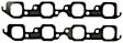 1969 Chevrolet Bel Air - Exhaust Manifold Gasket, 1.82in x 1.88in Stock Ports, High Performance Gasket, Graphite, Set of 2