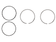 Piston Ring Set (Standard) (93.00 mm) 1.2 1.5 2 mm - Replaces OE Number 996-103-033-51