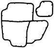 B32597 Oil Filter Adapter Gasket, Set of 2