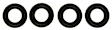 1997 Dodge Intrepid - Fuel Injector Seal, Fluoroelastomer, Set of 4, OE Replacement Series