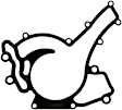 K31966 Water Pump Gasket - Direct Fit, Sold Individually