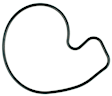 K33409 Water Pump Gasket - Direct Fit, Sold Individually