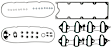 MIS16340 OE Replacement Series Intake Manifold Gasket - Set of 33