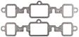 1981 Chevrolet Impala - Exhaust Manifold Gasket, Engine Vin: N, Except Gaskets With 1.76In X 1.83In End Ports, Composite, Set of 2