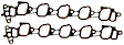 MS16330 OE Replacement Series Intake Manifold Gasket - Set of 2