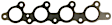 2001 Ford Escape - Exhaust Manifold Gasket, engvin: B; Beaded , Steel, Sold Individually