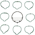 2004 Nissan Titan - Intake Manifold Gasket, 8 Cyl 5.6L, Molded Rubber
