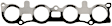 MS19603 Exhaust Manifold Gasket - Multi-Layered Steel, Direct Fit, Sold Individually