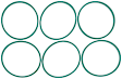 2008 Volvo S80 - Intake Manifold Gasket, 6 Cyl 3.0L, Molded Rubber