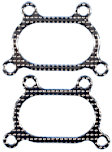 MS19650 Exhaust Manifold Gasket - Steel, Direct Fit, Set of 2