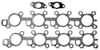 MS19731 Exhaust Manifold Gasket - Multi-Layered Steel, Direct Fit, Set of 2