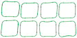 MS19825 OE Replacement Series Intake Manifold Gasket - Set of 8