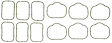 MS19879 OE Replacement Series Intake Manifold Gasket - Set of 6
