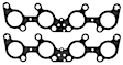 MS19953 Exhaust Manifold Gasket - Multi-Layered Steel, Set of 2