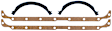OS30520YTC Oil Pan Gasket - Cork and rubber, Direct Fit, Set of 4