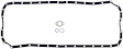 1989 Dodge W250 - Oil Pan Gasket, 6 Cyl 5.9L, Paper