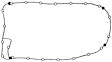 OS32356 Oil Pan Gasket - Rubber, Sold Individually