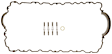 OS32468 Oil Pan Gasket - Rubber, Direct Fit, Set of 2