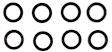 1969 Ford Custom 500 - Valve Stem Seal, Contains 8, O-Ring Type, Set of 8, OE Replacement Series