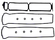 1989 Toyota MR2 - Valve Cover Gasket, Molded Rubber, Contains Washers, Spark Plug Tube Seals not Included, 4 Cyl 1.6L