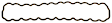 1990 Jeep Wrangler - Valve Cover Gasket, With Type Ii Aluminum Valve Cover, 6 Cyl 4.2L