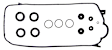 1989 Honda CRX - Valve Cover Gasket, Includes Grommets & Spark Plug Tube Seals, 4 Cyl 1.6L
