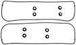 2005 Pontiac Grand Am - Valve Cover Gasket, Contains Grommets, 6 Cyl 3.4L