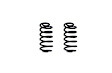 271020 Rear, Driver or Passenger Side Lowering Springs - 2 in., Set