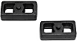 810015 1.5 in. Axle Block - Black, Cast Iron, Direct Fit, Set of 2