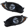2006-2009 Mitsubishi Eclipse - Driver and Passenger Side Headlights, without Bulbs, Halogen, Clear Lens