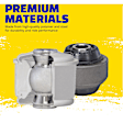 K202044 Front, Driver or Passenger Side, Lower, Rearward Sway Bar Bushing, Sold individually