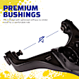 RK643681 Control Arm Shaft Kit - Direct Fit, Kit