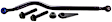 CMS251260 Track Bar - Black, Steel, Direct Fit, Sold Individually