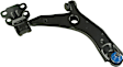 GS76152 Front, Passenger Side, Lower Control Arm, Steel