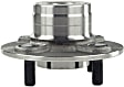 H512025 Rear, Driver or Passenger Side Wheel Hub, 4 Lugs, With Bearing, FWD, Supreme Series