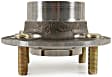 H512194 Rear, Driver or Passenger Side Wheel Hub, 4 Lugs, With Bearing, FWD, 2.0L, 4Cyl, Supreme Series