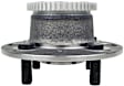 H512258 Rear, Driver or Passenger Side Wheel Hub, 4 Lugs, With Bearing, Supreme Series