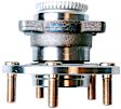 H512274 Rear, Driver or Passenger Side Wheel Hub, 5 Lugs, With Bearing, Supreme Series