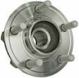 H512301 Rear, Driver or Passenger Side Wheel Hub, 5 Lugs, With Bearing, Supreme Series