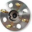 H512324 Rear, Driver or Passenger Side Wheel Hub, 4 Lugs, With Bearing, FWD, 1.6L, 4Cyl, Supreme Series