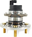 H512324 Rear, Driver or Passenger Side Wheel Hub, 4 Lugs, With Bearing, FWD, 1.6L, 4Cyl, Supreme Series