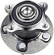 H512438 Rear, Driver or Passenger Side Wheel Hub, 5 Lugs, With Bearing, Supreme Series
