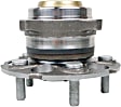 H512448 Rear, Driver or Passenger Side Wheel Hub, 5 Lugs, With Bearing, Supreme Series