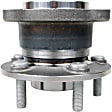 H512500 Rear, Driver or Passenger Side Wheel Hub, 5 Lugs, With Bearing, Supreme Series