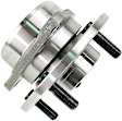 H513016K Front, Driver or Passenger Side Wheel Hub, 5 Lugs, With Bearing, Supreme Series