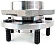 H513074 Front, Driver or Passenger Side Wheel Hub, 5 Lugs, With Bearing, Supreme Series