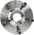 H513075 Front, Driver or Passenger Side Wheel Hub, 5 Lugs, With Bearing, Supreme Series
